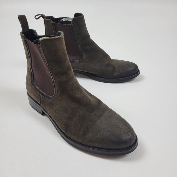 Thursday Boot The Duchess Chelsea Suede Ankle Boots Size 8.5 - Picture 2 of 10